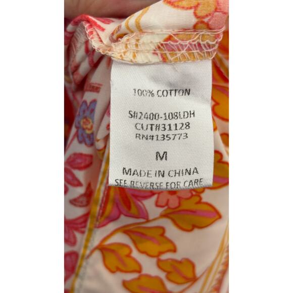 Talulah Malia Floral Puff Sleeve Tiered Mini Dress Womens Size Medium New Pink - Picture 11 of 11